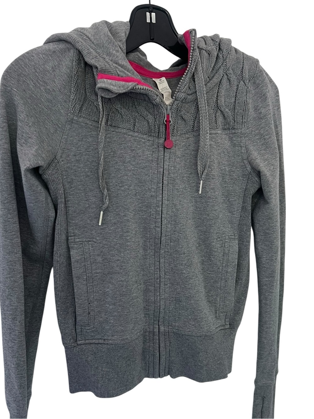 Lululemon Fireside Cable Knit Scuba Hoodie Size 2